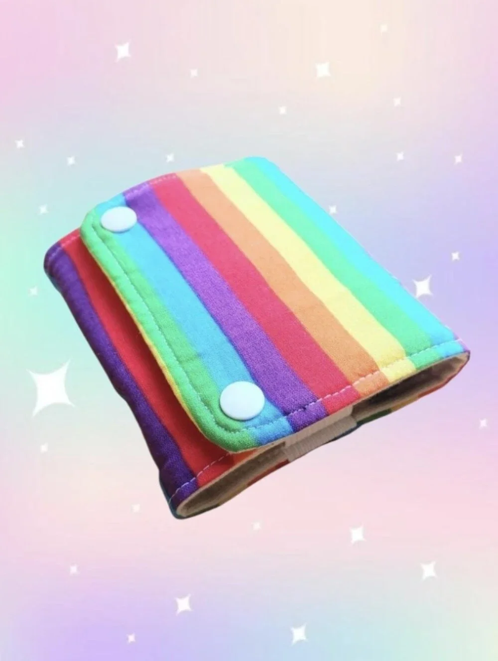 Essential Oil Roller Bottle Wallet - Rainbow Stripe